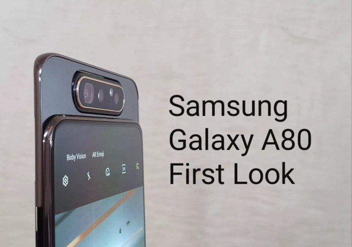 Specifications And Reviews Samsung Galaxy A80 terbaru
