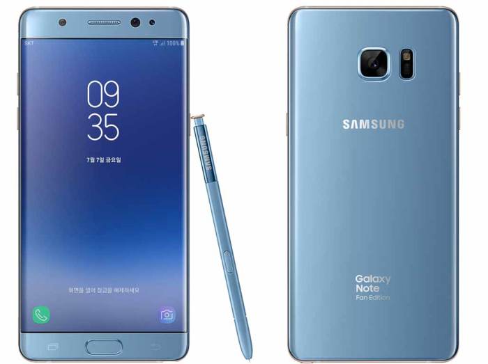 Specifications And Reviews Samsung Galaxy Note FE